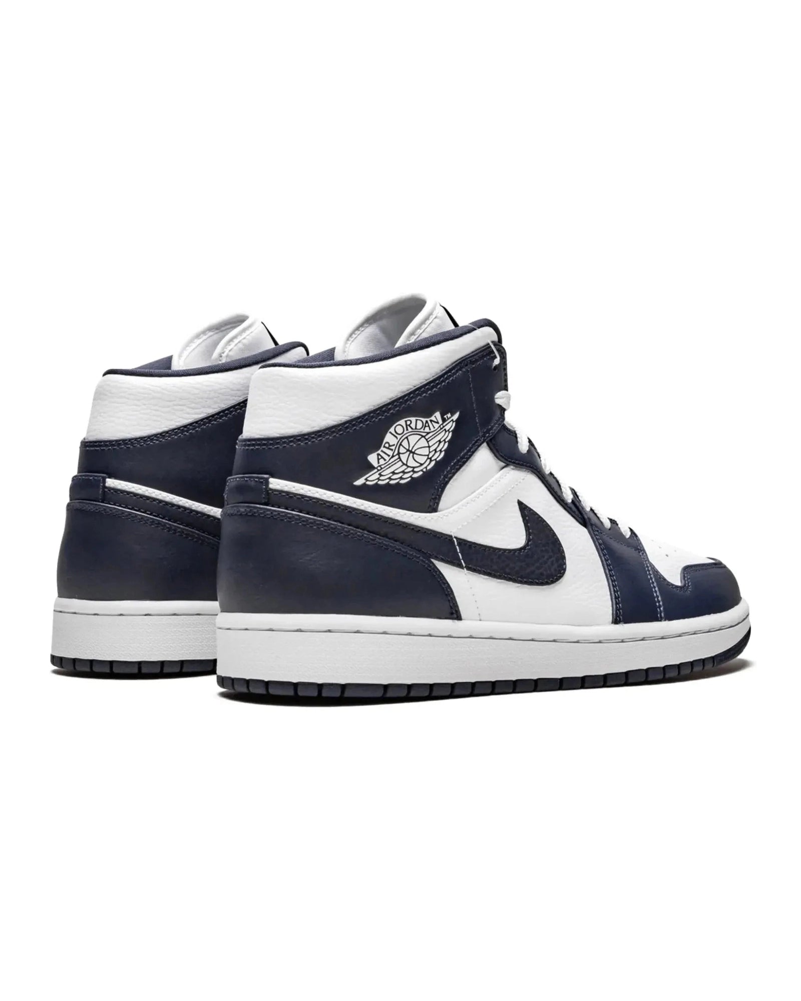 Nike Air Jordan 1 Mid "White Metallic Gold Obsidian" - street-bill.dk
