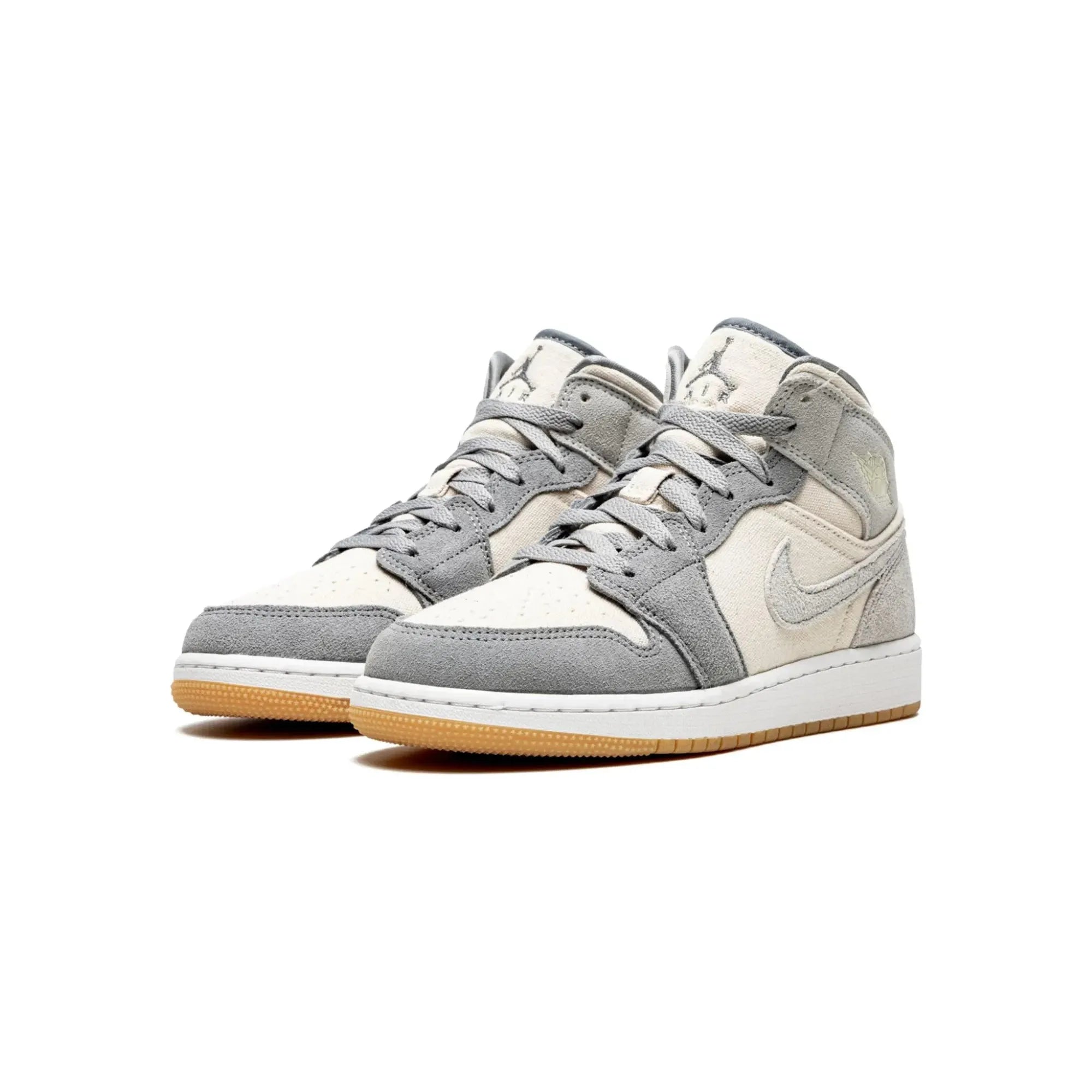 Nike Air Jordan 1 Mid "Coconut Milk Particle Grey" - street-bill.dk