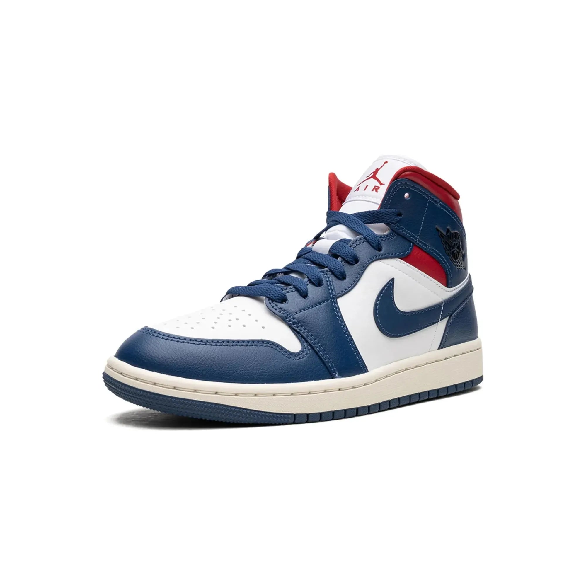 Nike Air Jordan 1 Mid "French Blue Gym Red" - street-bill.dk