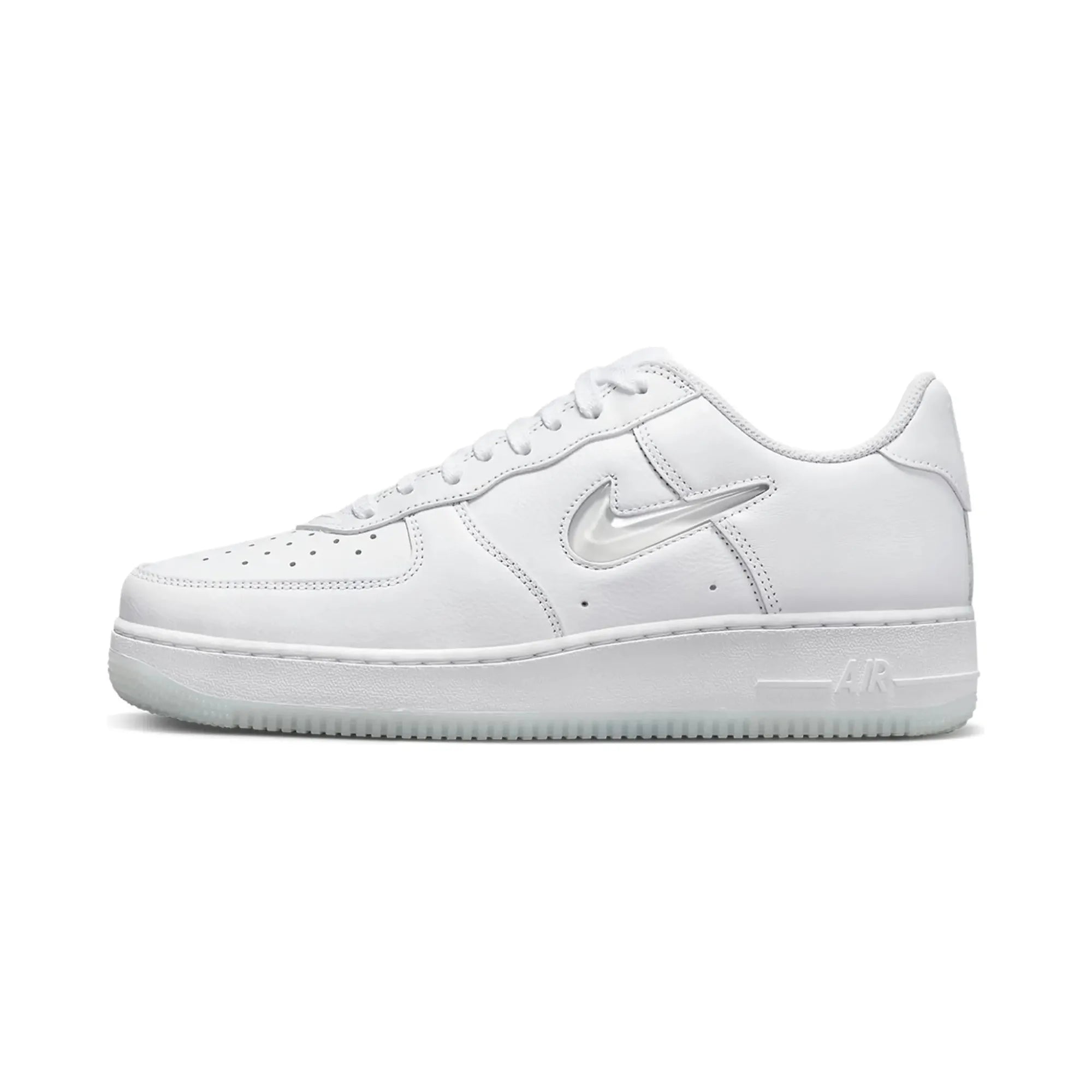 Nike Air Force 1 Low '07 "Color of the Month Jewel Swoosh Triple White" - street-bill.dk