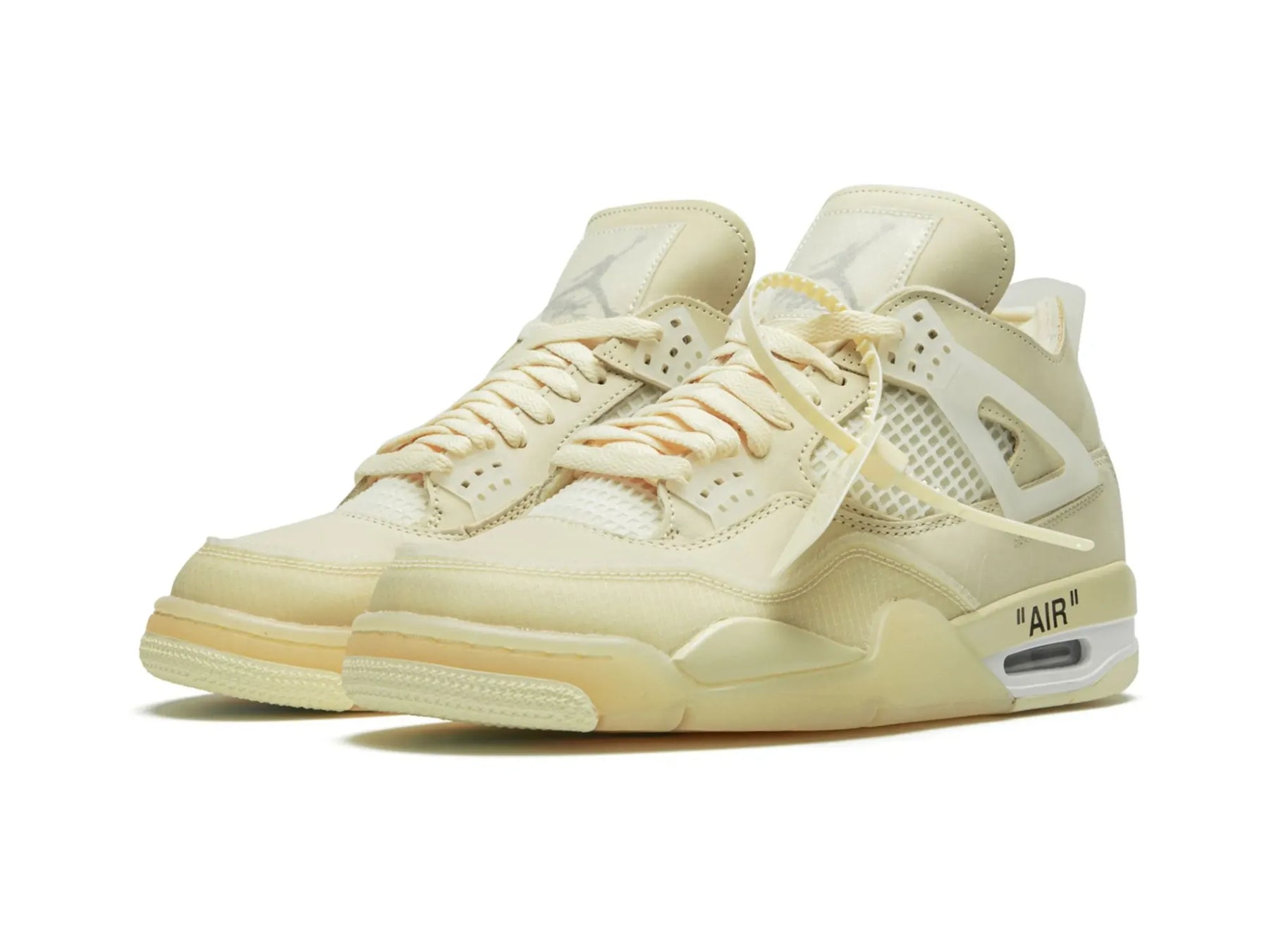 Nike Air Jordan 4 Retro X Off-White "Sail" - street-bill.dk