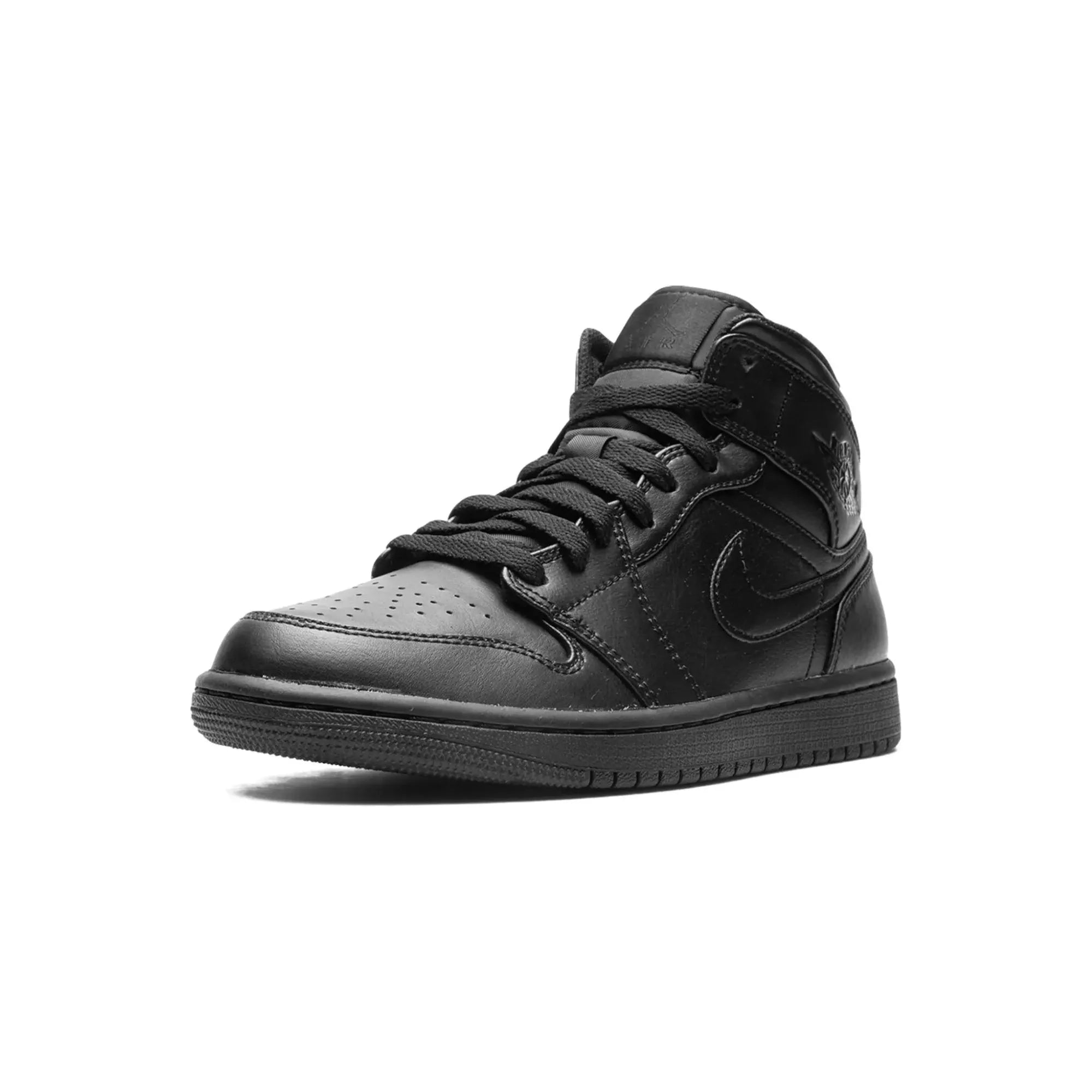 Nike Air Jordan 1 Mid "Triple Black 2022" - street-bill.dk