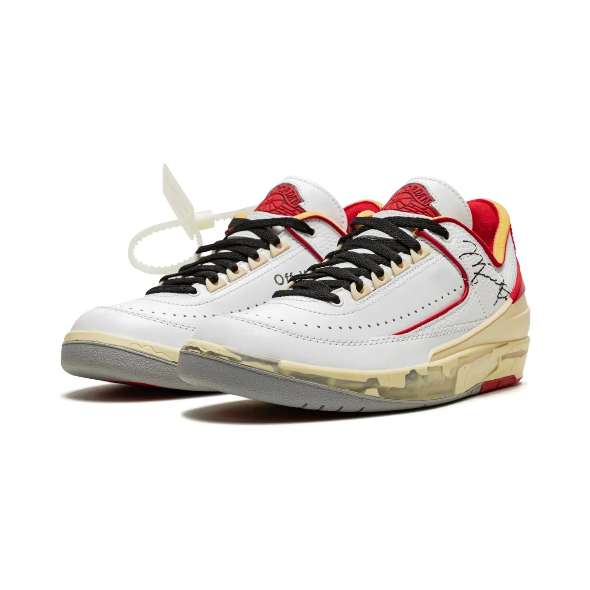 Nike Air Jordan 2 Retro Low SP X Off-White "White Red" - street-bill.dk