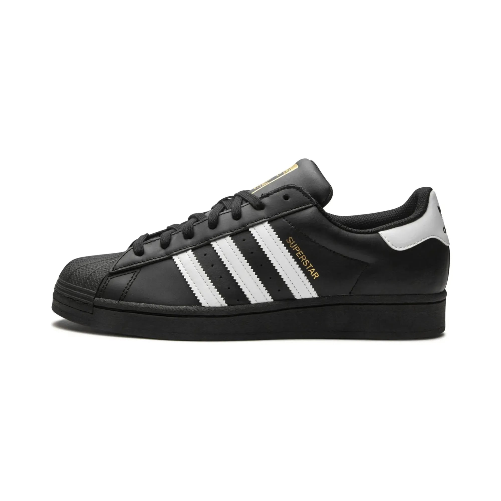 Adidas Superstar "Core Black Cloud White Gold" - street-bill.dk