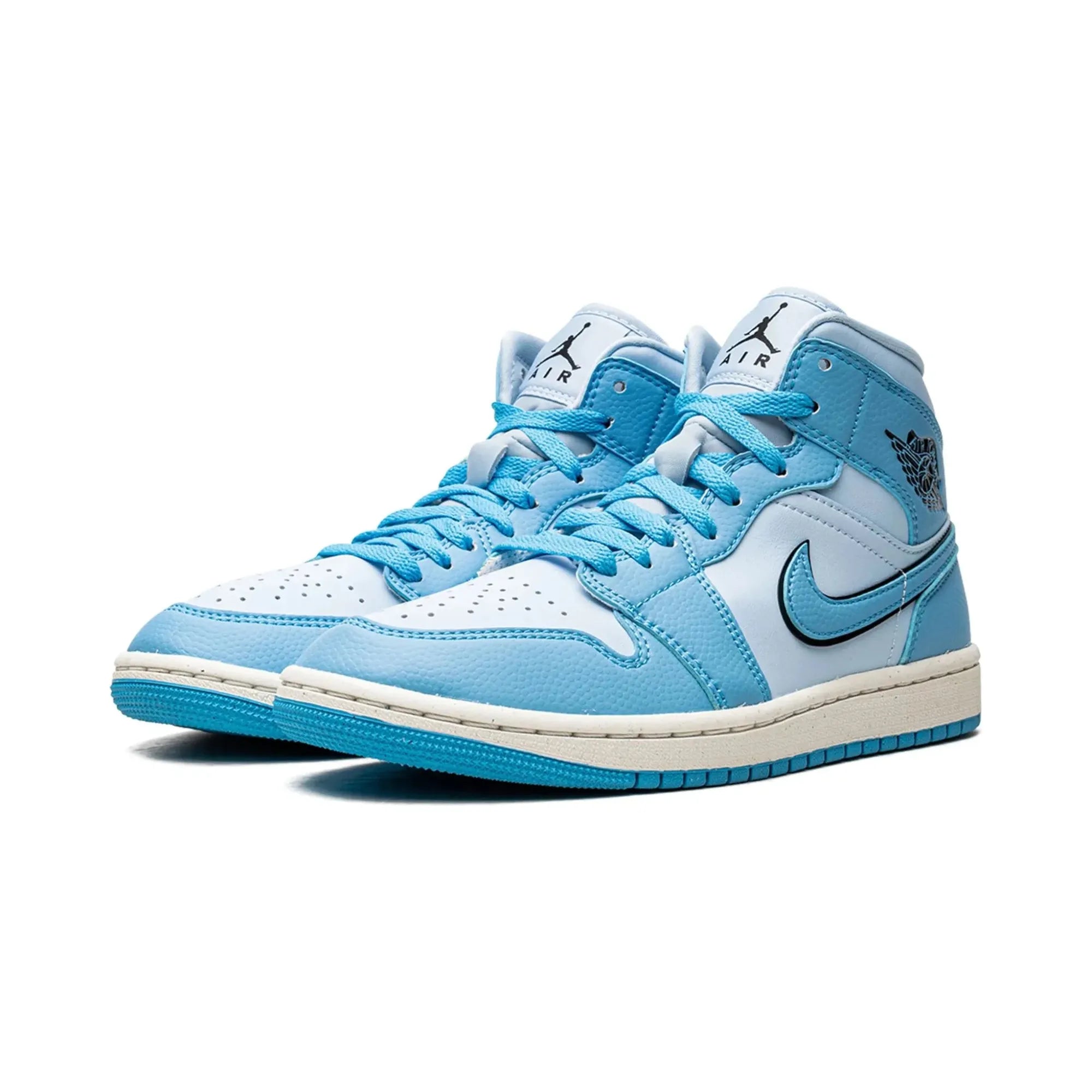 Nike Air Jordan 1 Mid "Ice Blue" - street-bill.dk