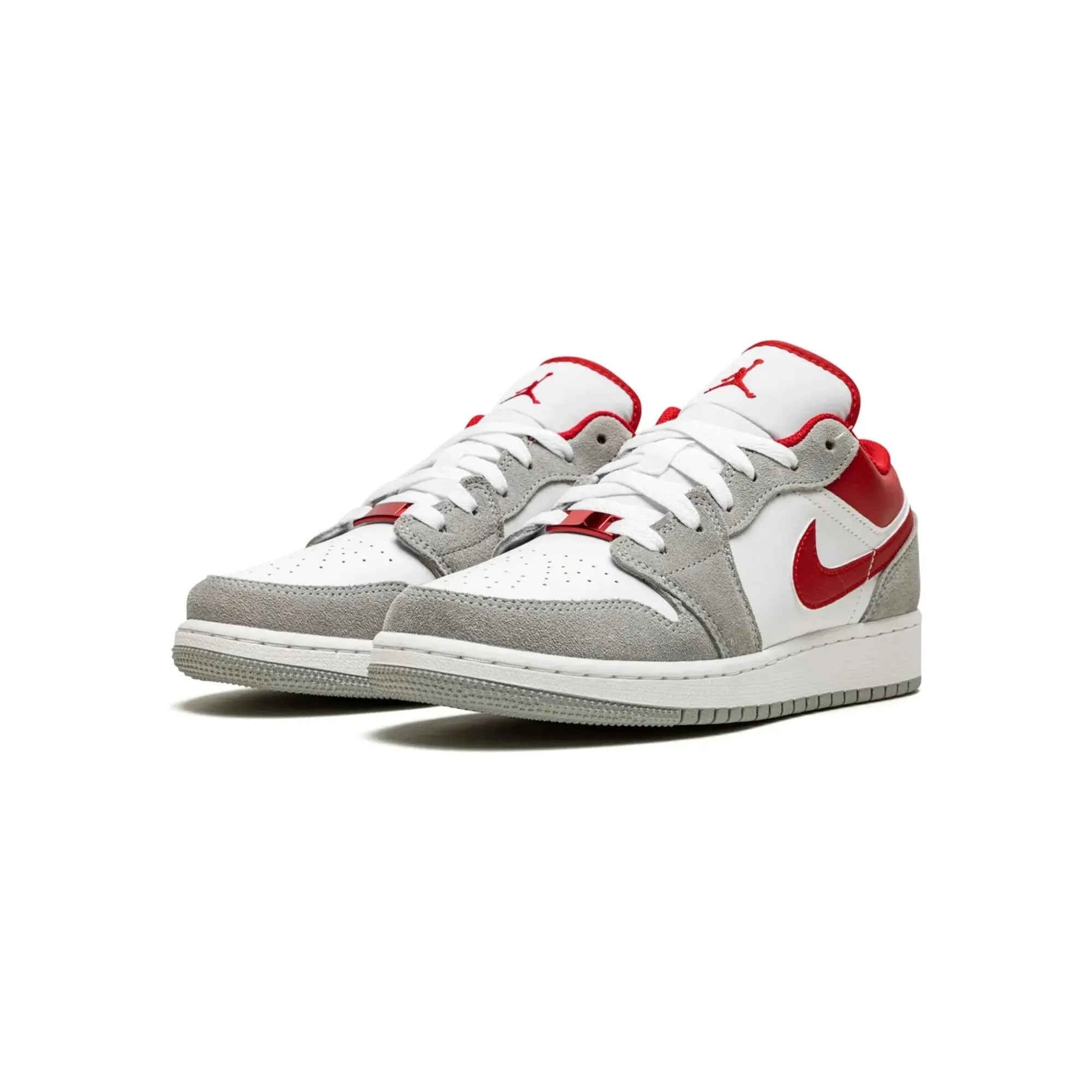 Nike Air Jordan 1 Low "Light Smoke Grey Gym Red" - street-bill.dk