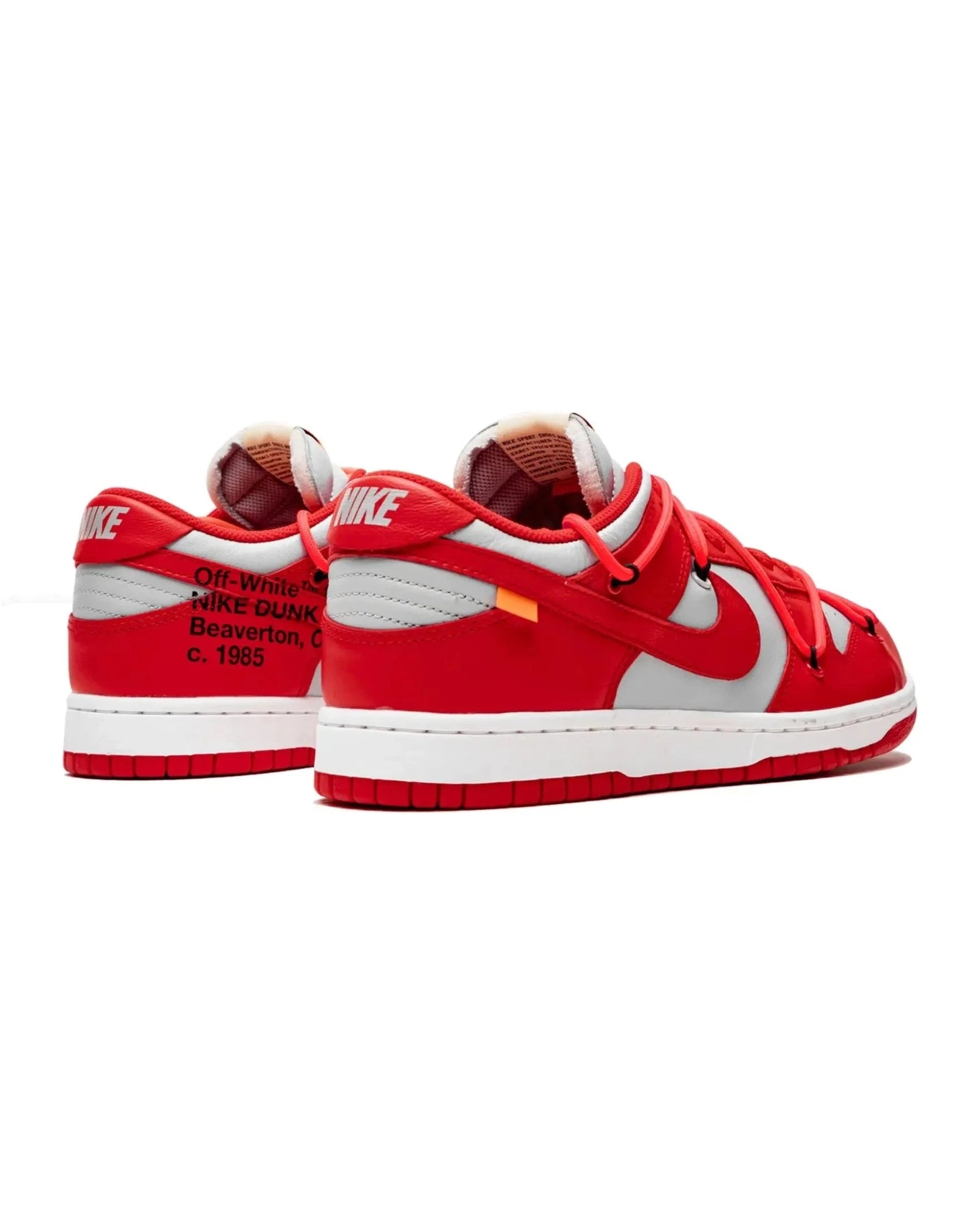 Nike Dunk Low X Off-White "University Red" - street-bill.dk