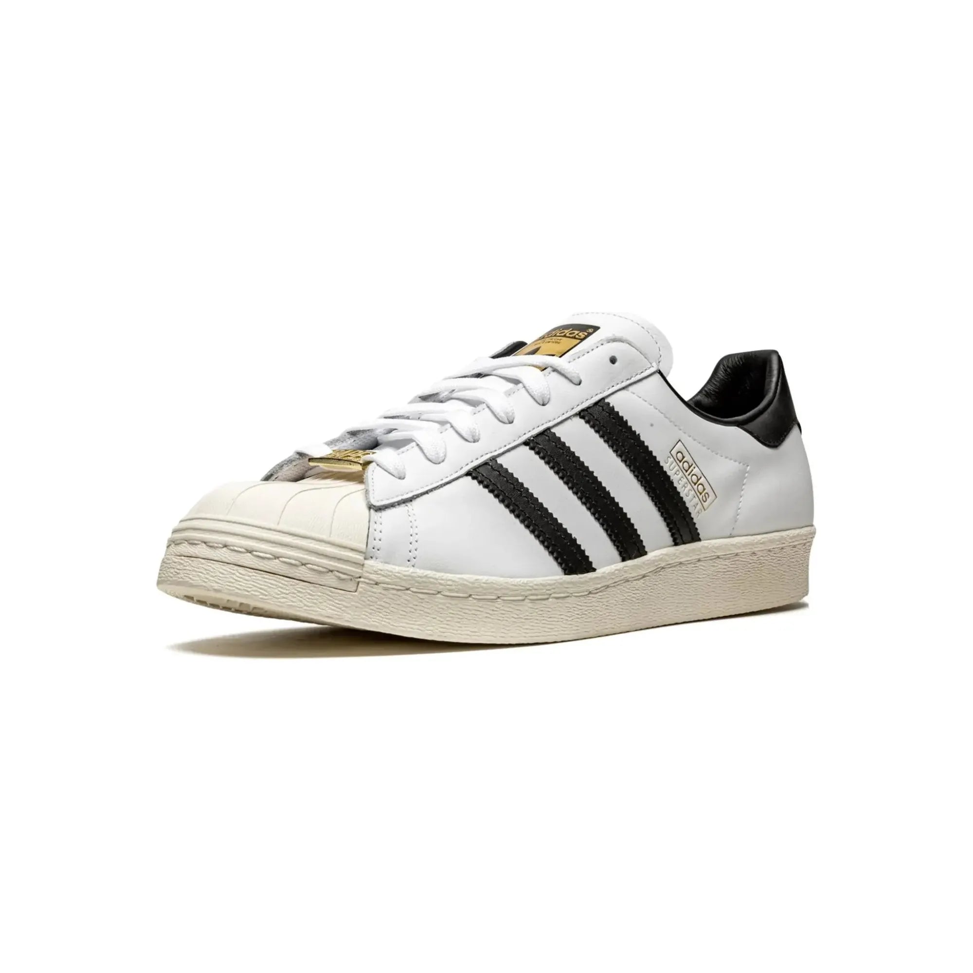 Adidas Superstar 80's X Bape "White Black" - street-bill.dk