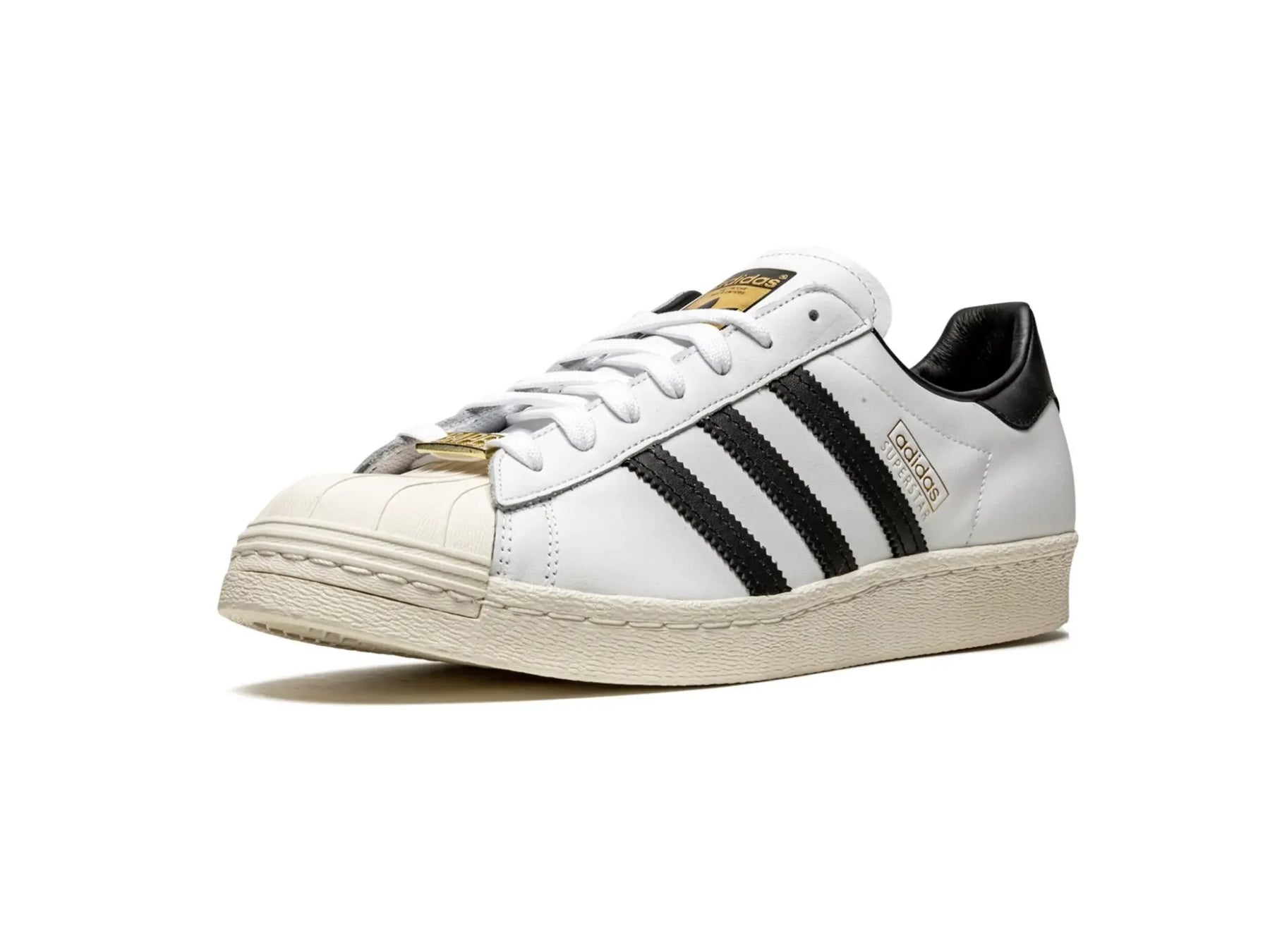 Adidas Superstar 80's X Bape "White Black" - street-bill.dk