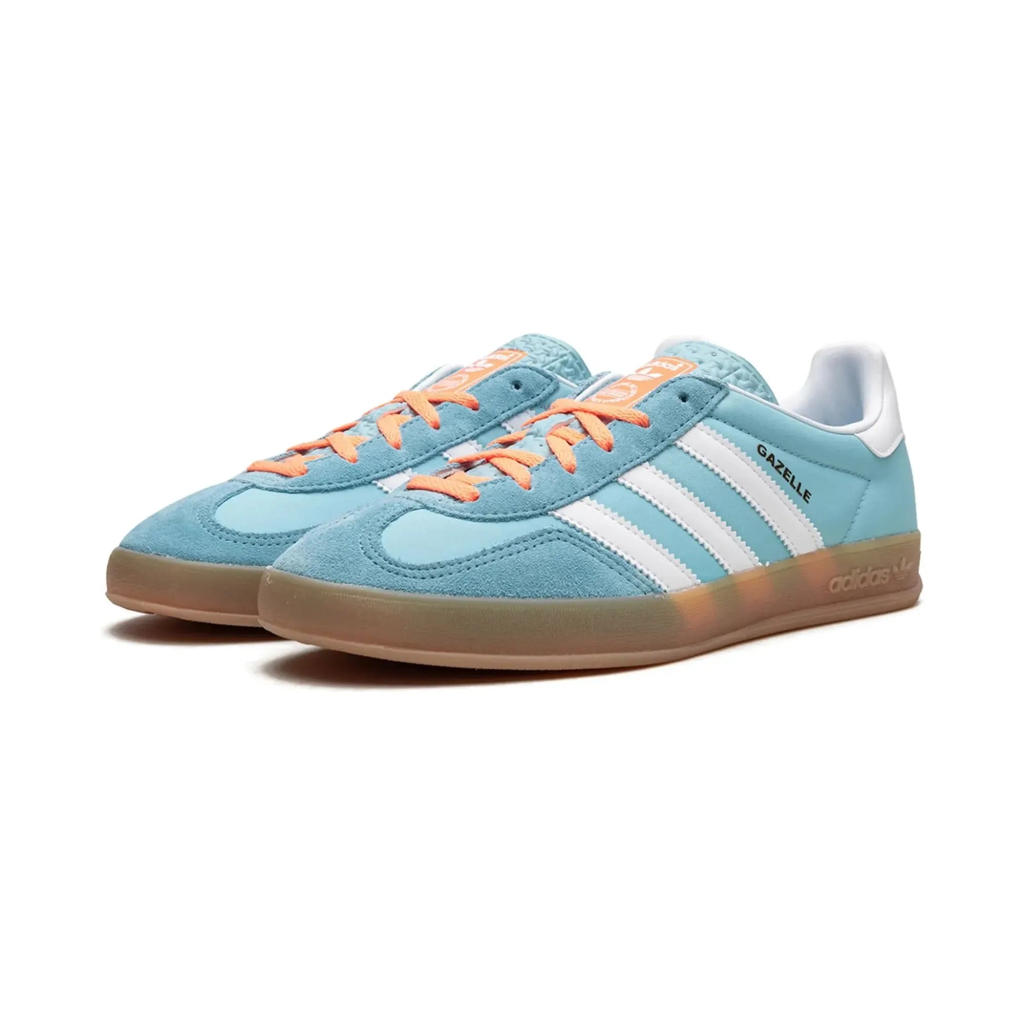 Adidas Gazelle Indoor "Preloved Blue White Gum" - street-bill.dk