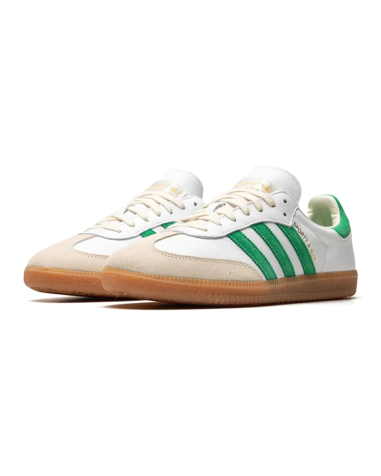 Adidas Samba "Sporty & Rich White Green" - street-bill.dk