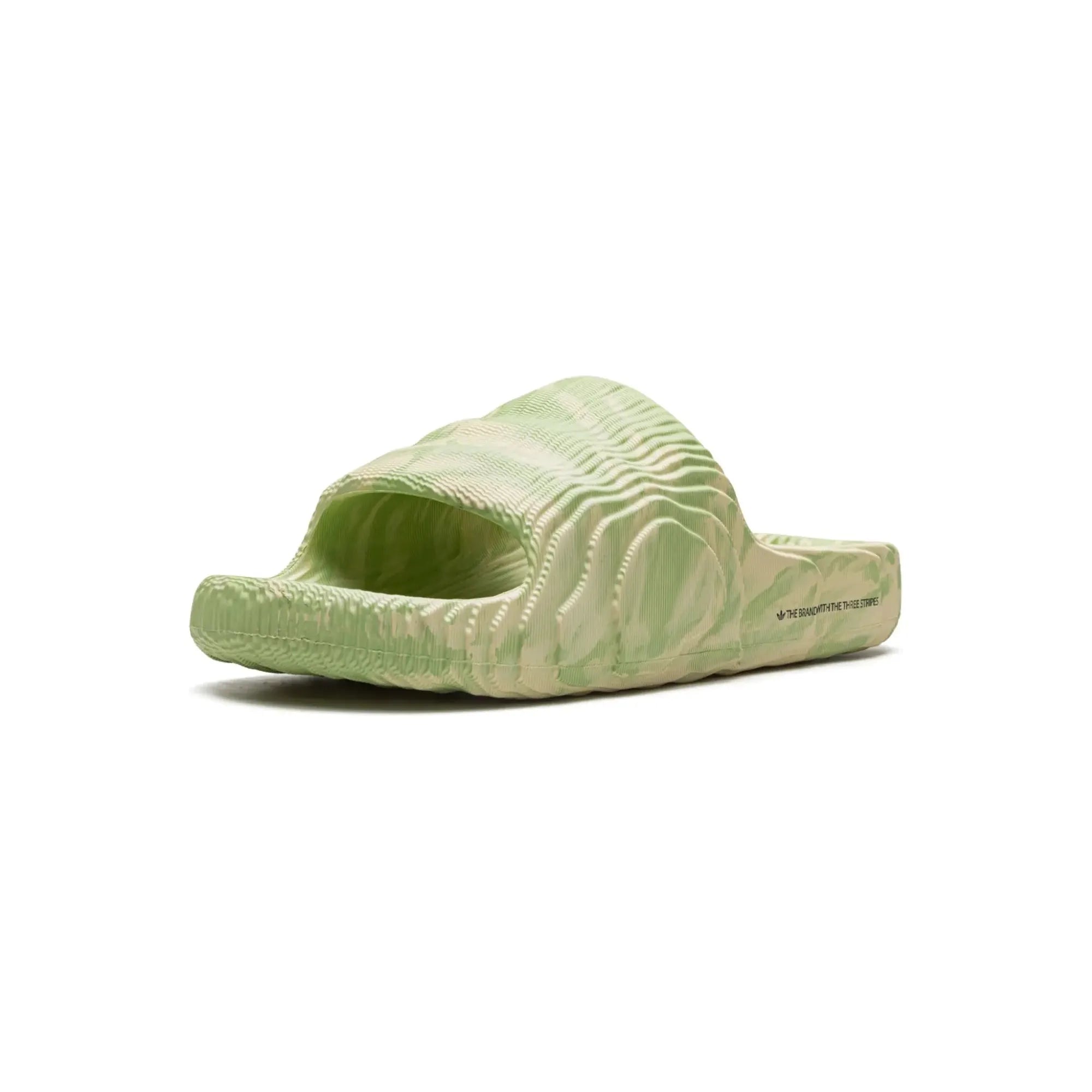 Adidas Adilette 22 Slides "Magic Lime Desert Sand" - street-bill.dk