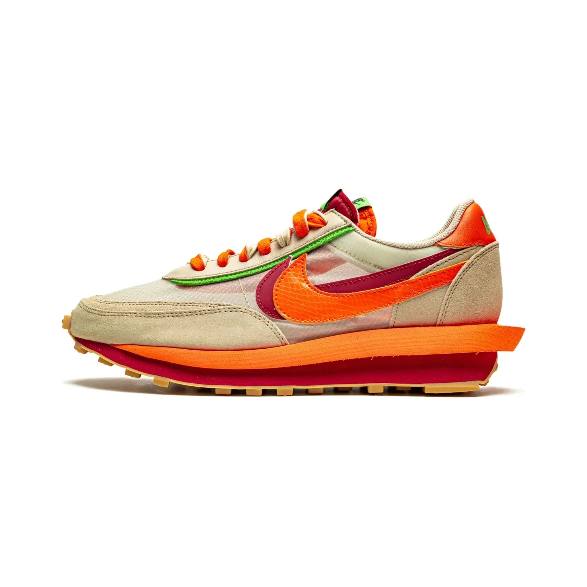 Nike LD Waffle Sacai X CLOT "Net Orange Blaze" - street-bill.dk