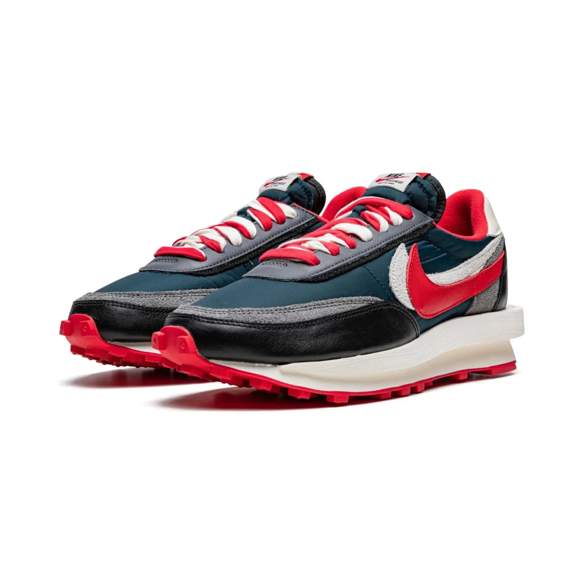 Nike LD Waffle X Sacai X UNDERCOVER "Midnight Spruce University Red" - street-bill.dk