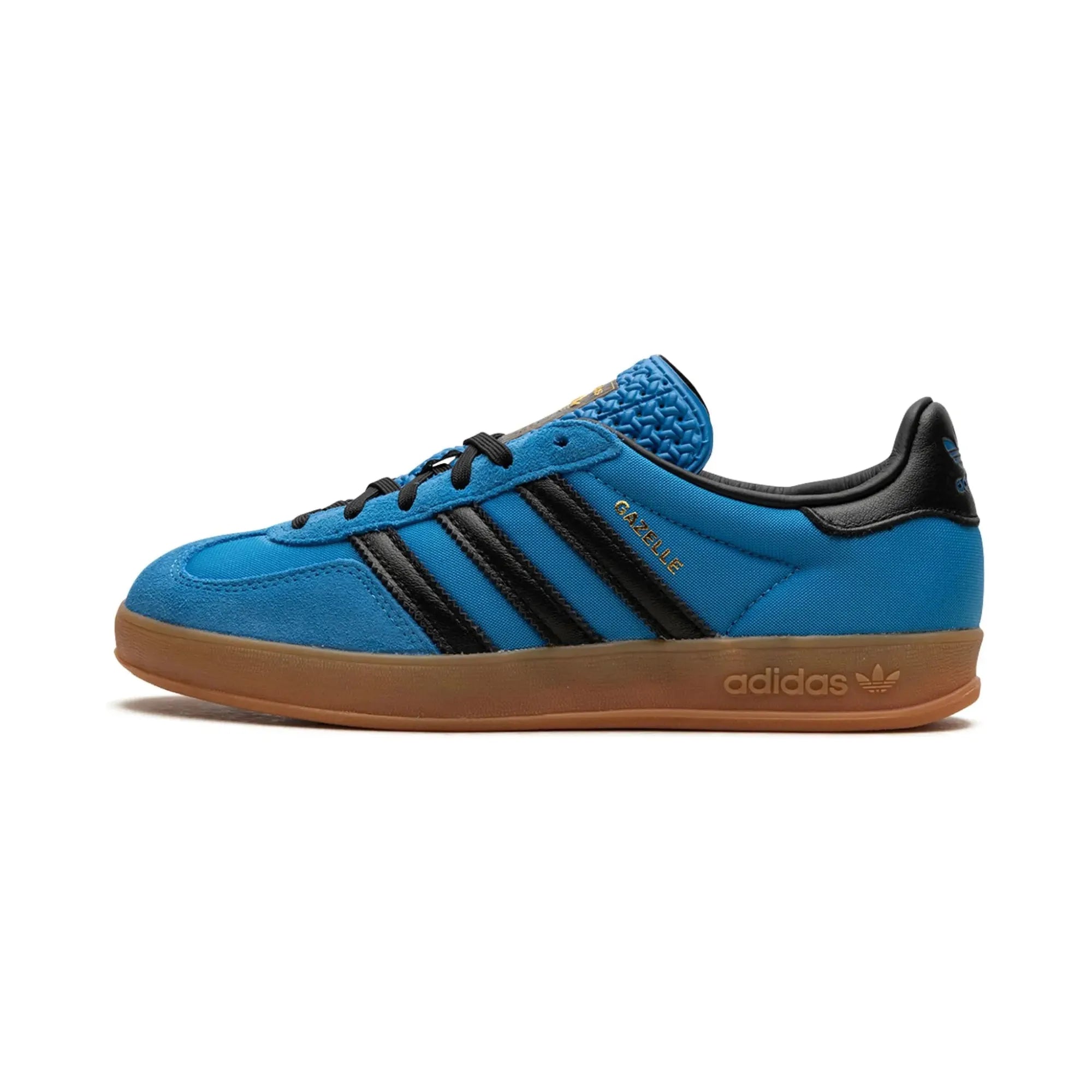 Adidas Gazelle Indoor "Bright Blue Black Gum" - street-bill.dk