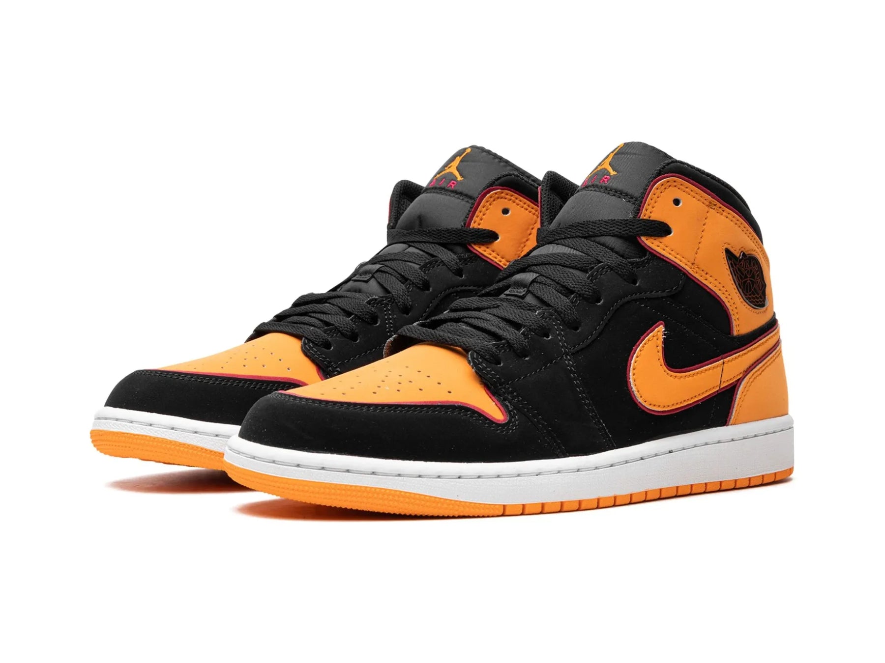 Nike Air Jordan 1 Mid "Orange Black" - street-bill.dk