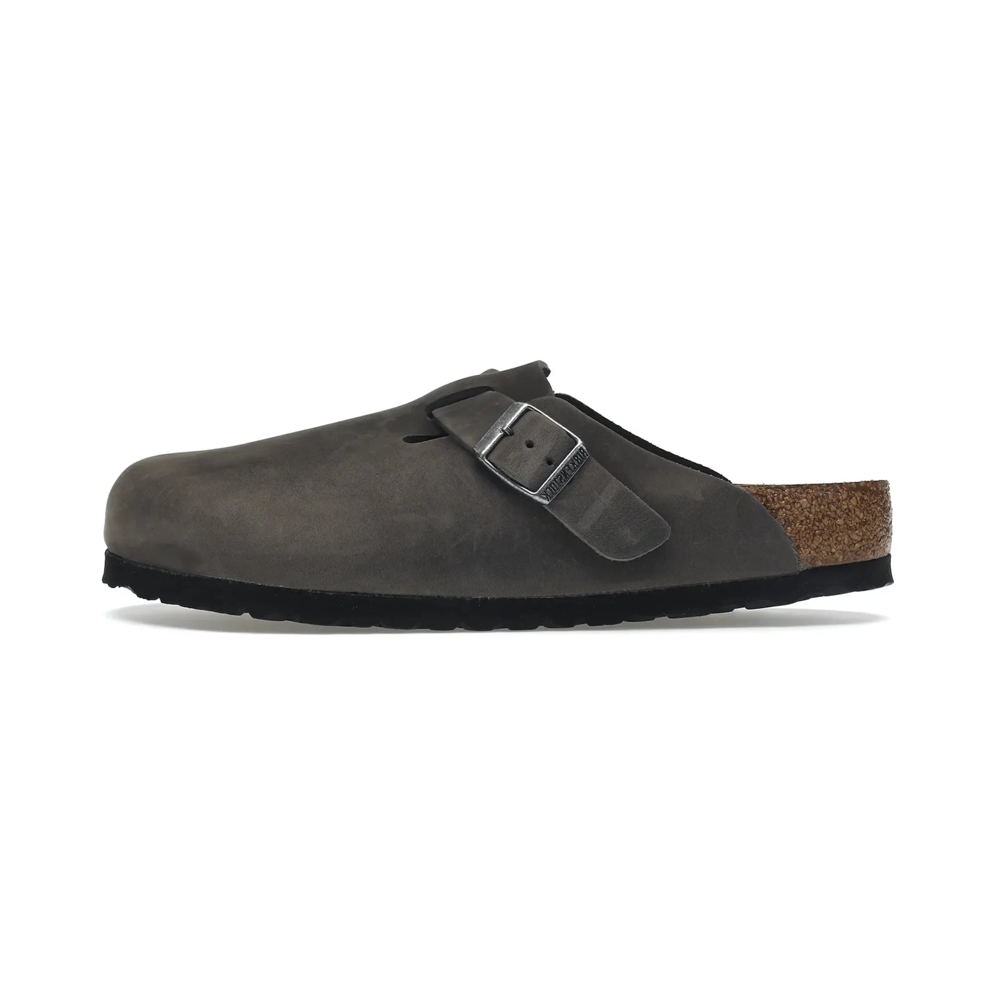 Birkenstock Boston "Soft Footbed Oiled Leather Iron Grey" - street-bill.dk